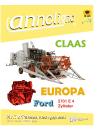 CLAAS Mähdrescher Typ Europa Bild- Bedienungsanleitung & Bild- Ersatzteilliste & Ford Motor Typ 2701 E Bild- Ersatzteilliste - annoligno 769
